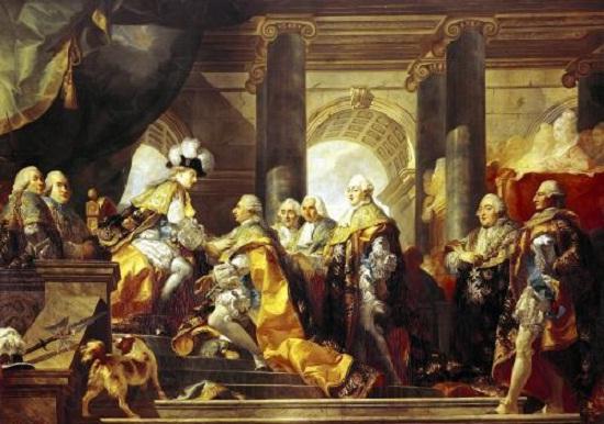 Gabriel-Francois Doyen Louis XVI recoit a Reims les hommages des chevaliers du France oil painting art